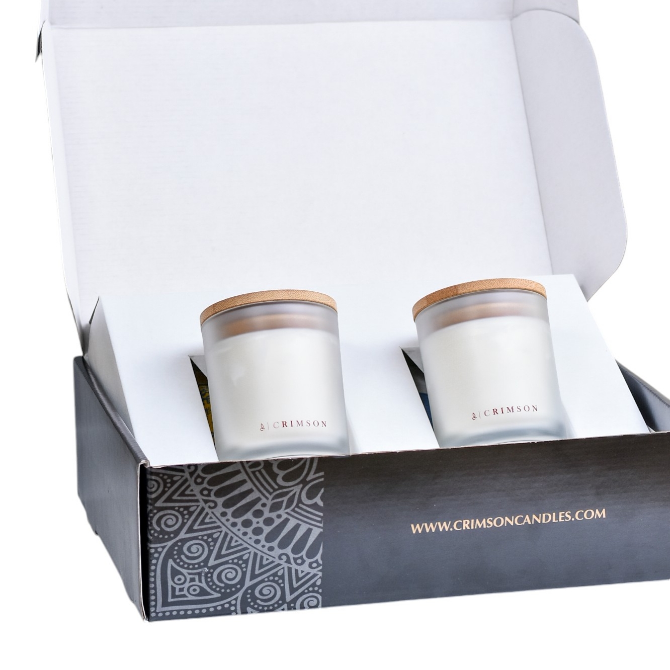 Wooden Wick Candles Gift Set of 2 - Image 2