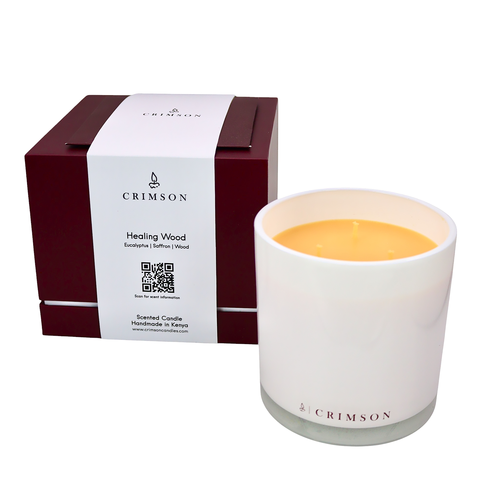 Healing Wood 3-Wick Candle - Image 2