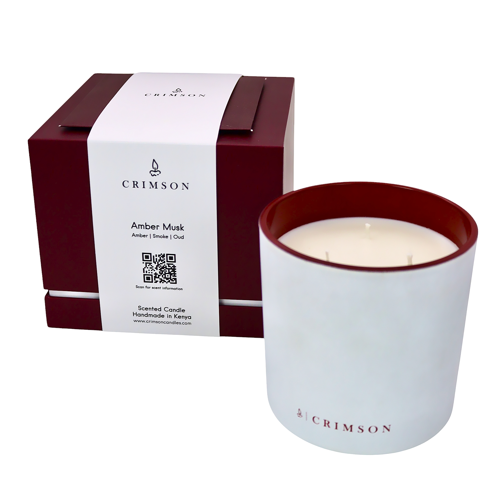 Amber Musk 3-Wick Candle - Image 2