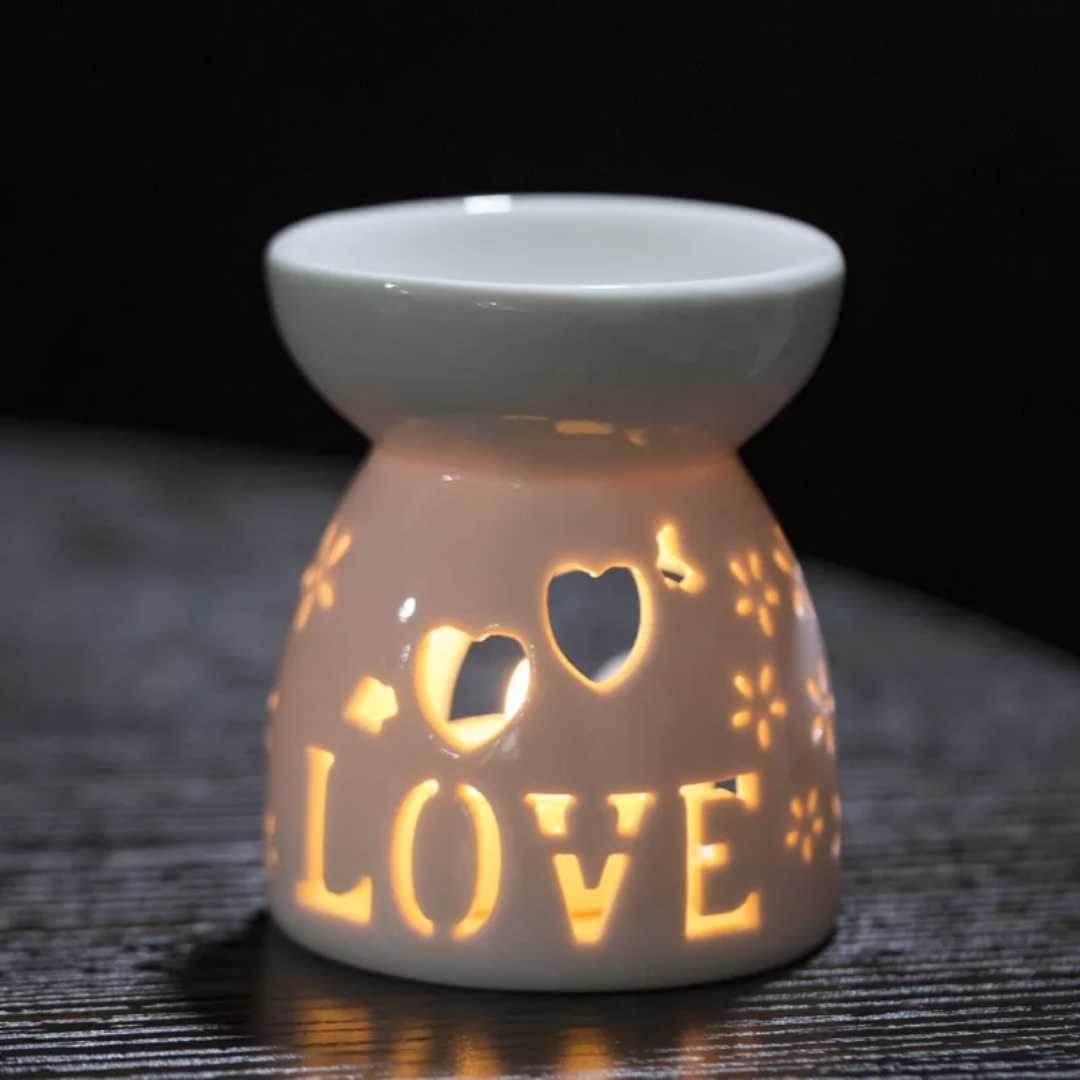 Ceramic Tealight wax melt warmer: Love - Image 2