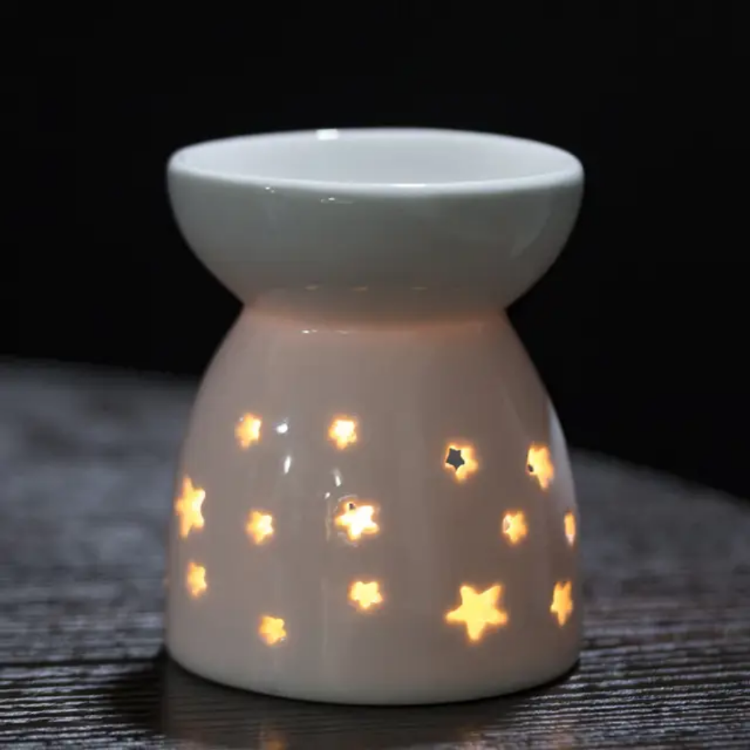 Ceramic Tealight wax melt warmer: Stars - Image 2