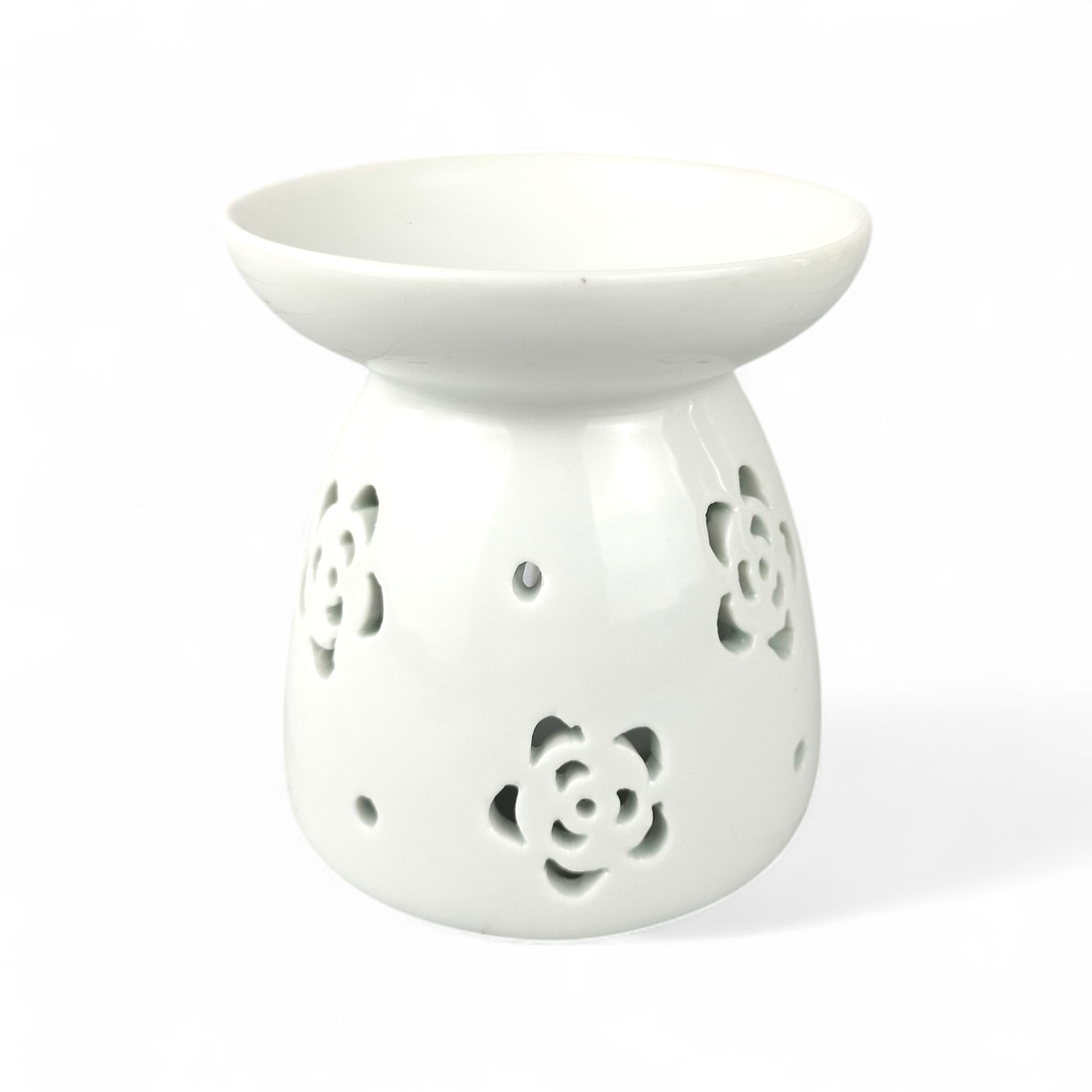 Ceramic Tealight wax melt warmer: Rose