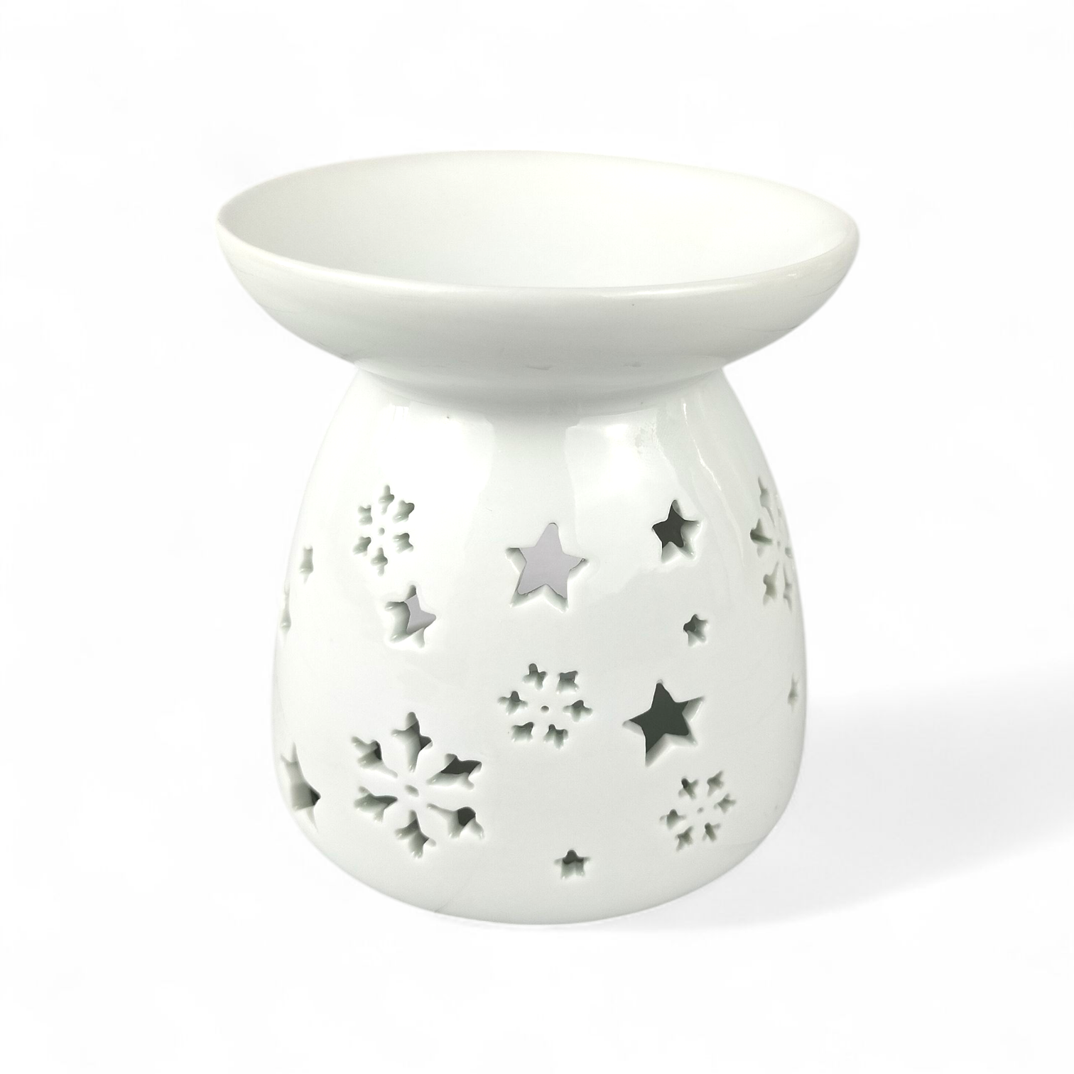 Ceramic Tealight wax melt warmer: Stars and Flowers