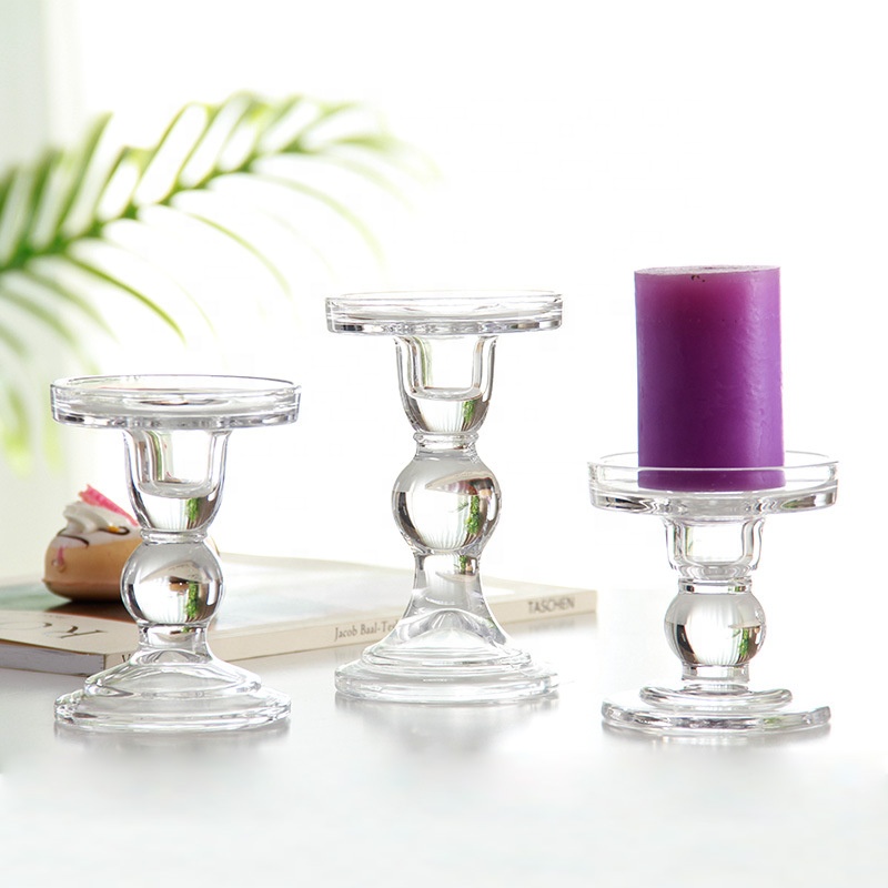 3 Size Set Transparent Candle Stand - Image 2