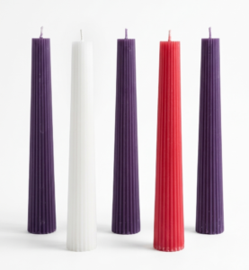 <br>Flute Advent Taper Candles<br>Set of 5 (Pre-Order)