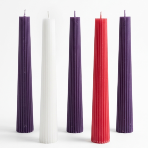 <br>Flute Advent Taper Candles<br>Set of 5 (Pre-Order)