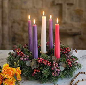 <br>Flute Advent Taper Candles<br> Set of 5 (Pre-Order)