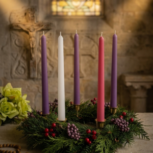 Thin Taper candles Thin Advent Taper Candles<br>Set of 5 (Pre-Order)